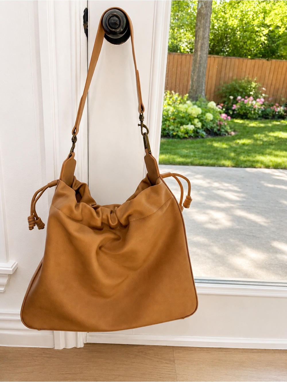 Universal Thread Caramel Drawstring Shoulder Bag